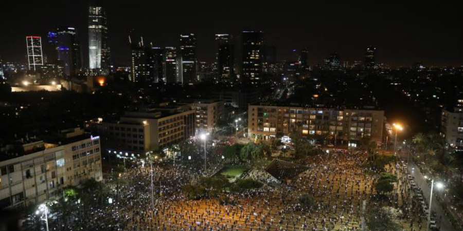 Χιλιάδες Ισραηλινοί διαδήλωσαν κατά της Κυβέρνησης